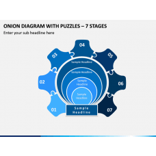 Free 7 Pieces Circle Puzzle PowerPoint Template & Google Slides