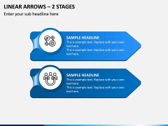 Linear Arrows – 2 Stages PPT Slide 1