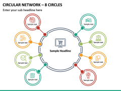 Circular Network – 8 Circles PPT slide 2
