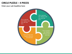 Circle Puzzle – 4 Pieces PPT Slide 2