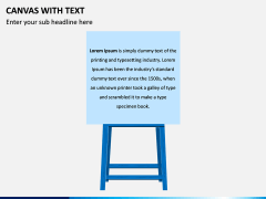 Canvas with Text PPT Slide 6