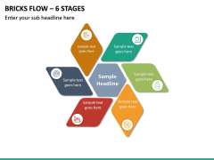Bricks Flow – 6 Stages PPT slide 2