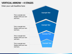 Vertical Arrow – 4 Stages PPT Slide 1