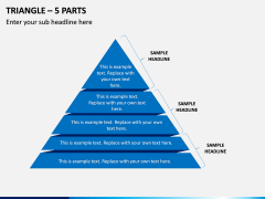 Triangle – 5 Parts PPT Slide 1
