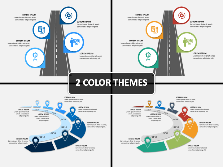 Road Map Presentation Ideas Roadmap Powerpoint Template - Ppt Slides | Sketchbubble