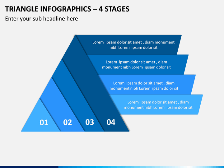Triangle Infographics – 4 Stages PPT Slide 1