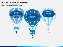 Hot Balloons – 3 Stages PPT slide 1