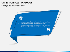 Definition Box – Dialogue PPT slide 1