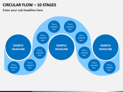 Circular Flow – 10 Stages PPT Slide 1