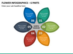Flower Infographics – 6 Parts PPT Slide 2