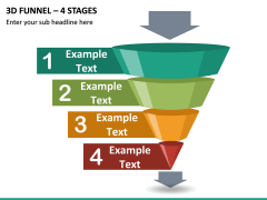 3d Funnel – 4 Stages PPT Slide 2