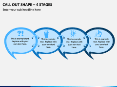 Call Out Shape – 4 Stages PPT Slide 1
