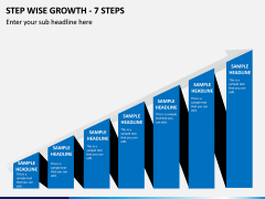 Step Wise Growth - 7 Steps PPT Slide 1