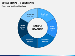 Circle Diagram – 6 Segments PPT Slide 1