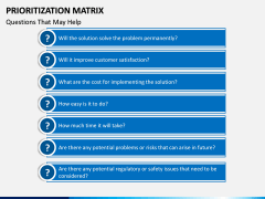 Prioritization Matrix PPT Slide 7