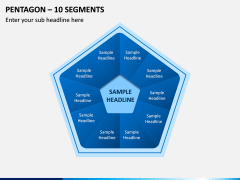 Pentagon – 10 Segments PPT Slide 1