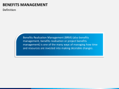 Benefits management PPT slide 1