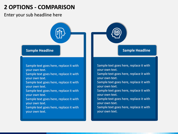 2 Options - Comparison PPT slide 1