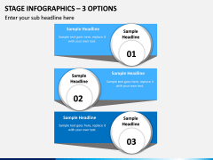 Stage Infographics – 3 Options PPT slide 1