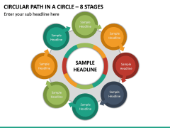 Circular Path in a Circle – 8 Stages PPT Slide 2