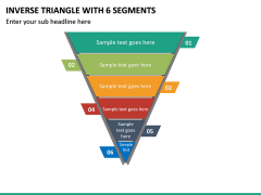 Inverse Triangle with 6 Segments PPT slide 2