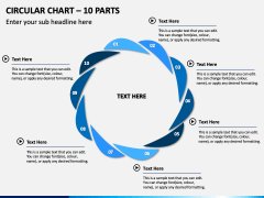 Circular Chart – 10 Parts PPT Slide 1
