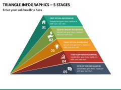 Triangle Infographics – 5 Stages PPT Slide 2