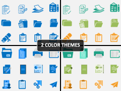 Document Icons PPT Cover Slide