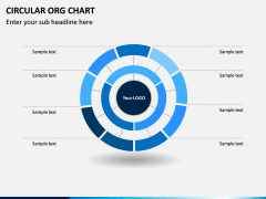 Circular ORG Chart PowerPoint Template | SketchBubble