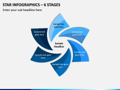 Star Infographics – 6 Stages PPT slide 1