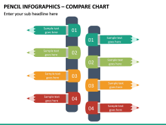 Pencil Infographics – Compare Chart PPT slide 2