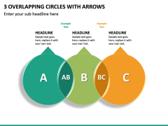 3 Overlapping Circles With Arrows PPT Slide 2