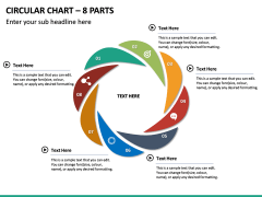 Circular Chart – 8 Parts PPT Slide 2