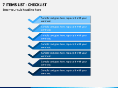 7 Items List - Checklist PPT slide 1