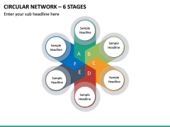 Circular Network – 6 Stages PPT Slide 2
