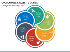 Overlapping Circles – 6 Shapes PPT slide 2
