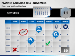Planner Calendar 2019 PPT Slide 11