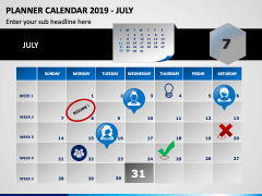 Planner Calendar 2019 PPT Slide 7