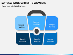Suitcase Infographics – 6 Segments PPT Slide 1