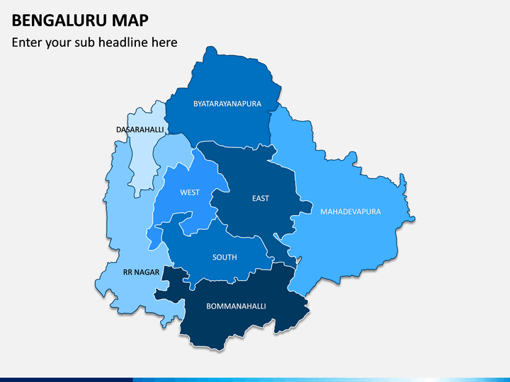 Bengaluru Map PPT Slide 1