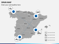 Spain map PPT slide 6