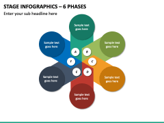 Stage infographics – 6 Phases PPT slide 2