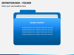 Definition Box – Folder PPT slide 1