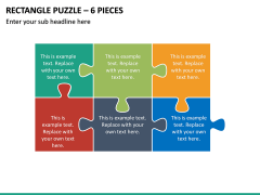 Rectangle Puzzle – 6 Pieces PPT Slide 2