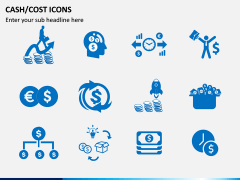 Cash Cost Icons PPT Slide 4
