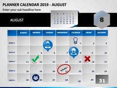 Planner Calendar 2019 PPT Slide 8