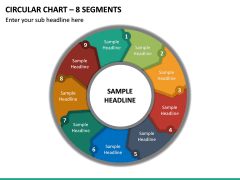 Circular Chart – 8 Segments PPT Slide 2