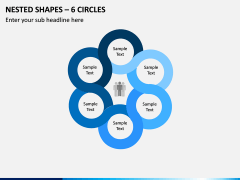 Nested Shapes – 6 Circles PPT Slide 1