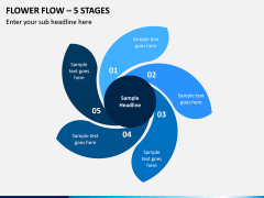 Flower Flow – 5 Stages PPT slide 1