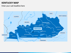 Kentucky Map PPT Slide 1